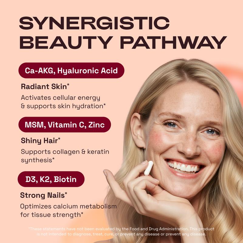 PureVanta™ Ca-AKG, Biotin, MSM Capsules