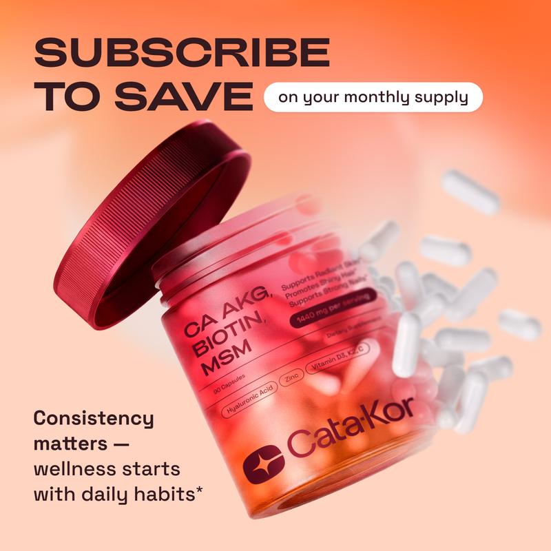 PureVanta™ Ca-AKG, Biotin, MSM Capsules